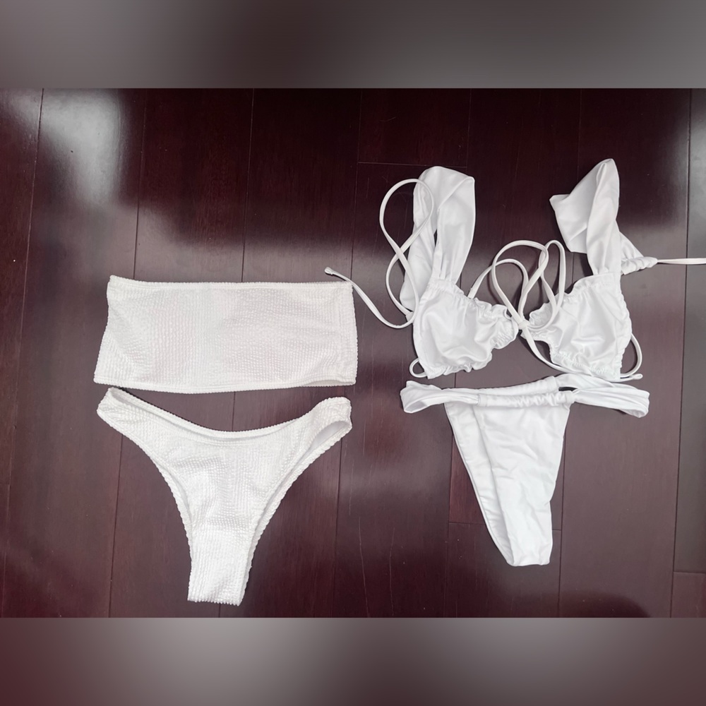 White Women's bikini sets (two styles)